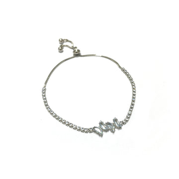 Marquise Crystal Tennis Bolo Bracelet